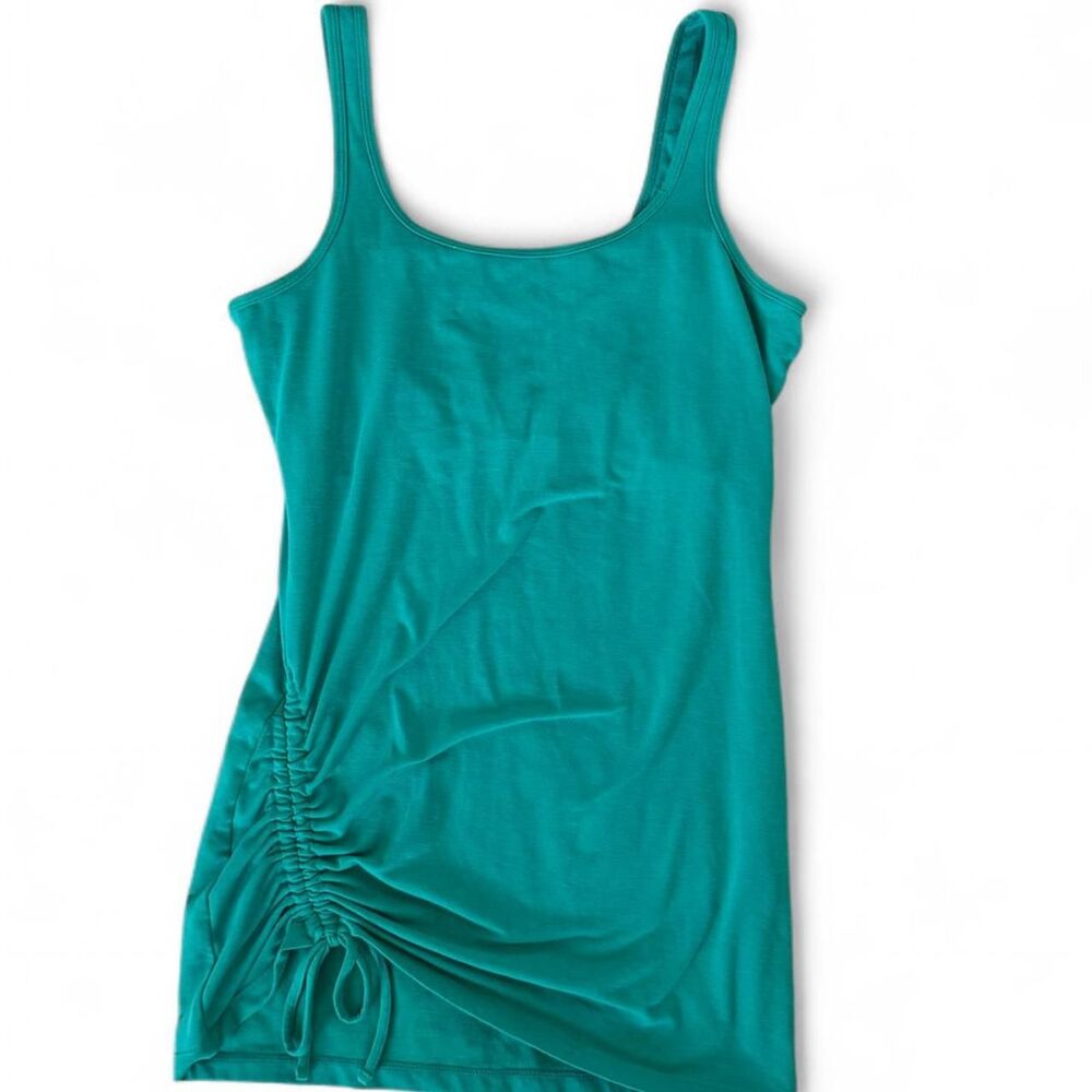 prAna Green Athletic Ruched Side Tank Top - Size Medium